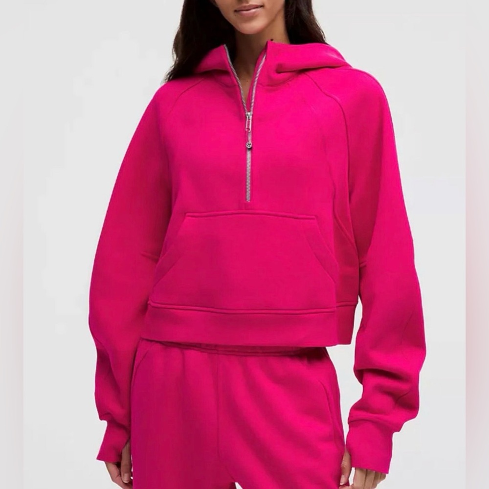 Lululemon Scuba Half Zip Women's Pink Hoodie XS/S Passionate Pink NWT